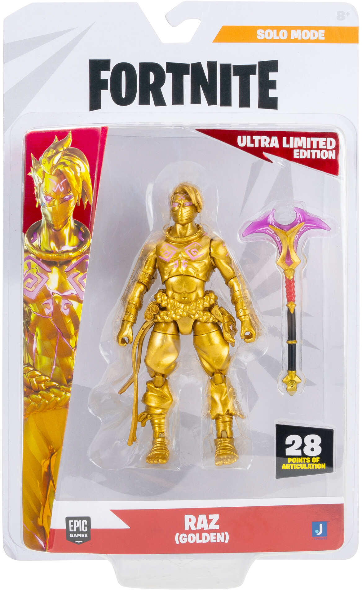 Колекційна фігурка Fortnite Solo Mode Raz, Golden, (FNT1361)фото17