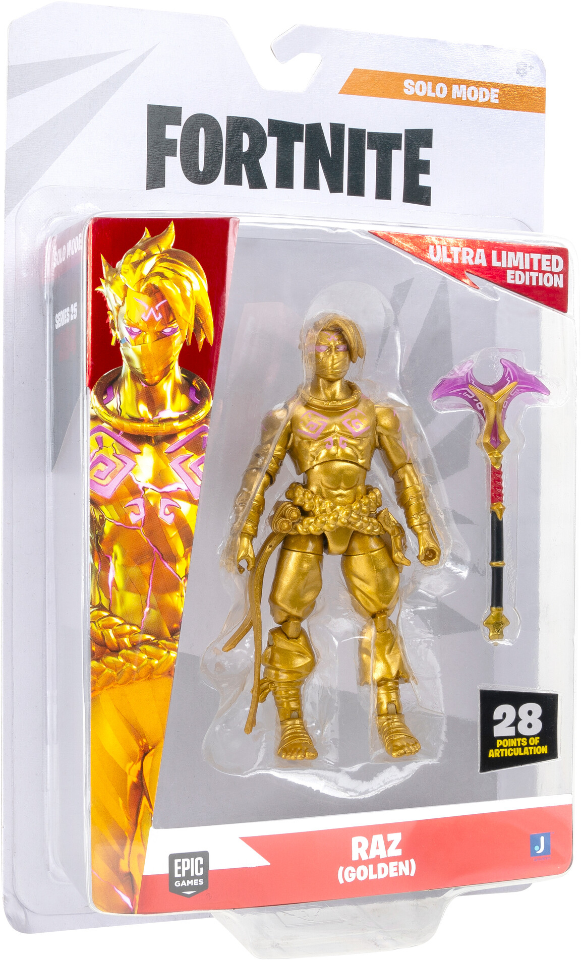 Колекційна фігурка Fortnite Solo Mode Raz, Golden, (FNT1361)фото16