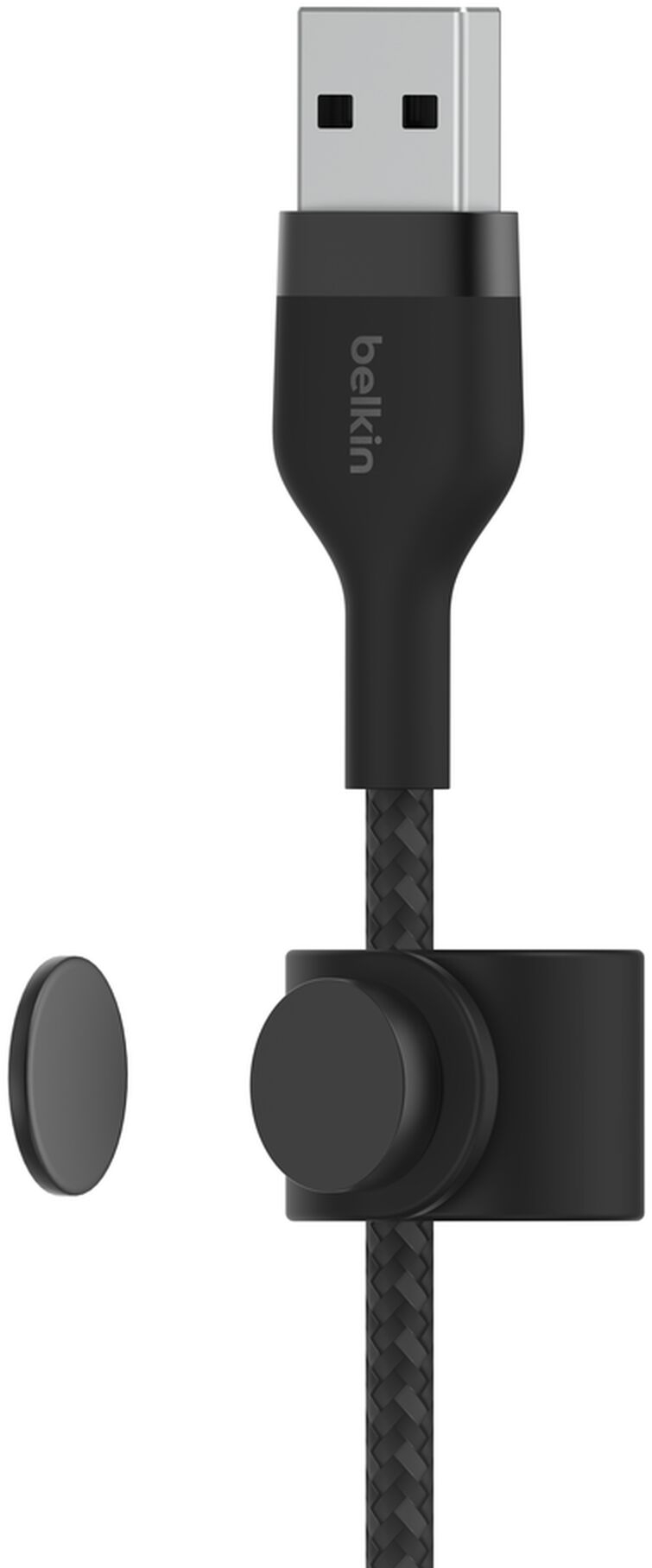 Кабель Belkin USB-A - Type-C силиконовый 3м Black (CAB008BT3MBK) фото 