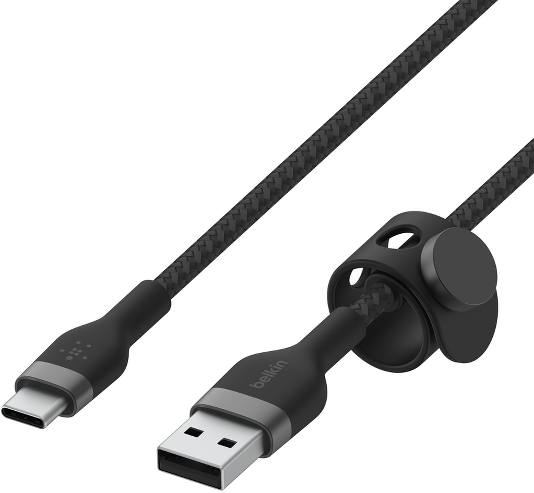 Кабель Belkin USB-A - Type-C силиконовый 3м Black (CAB008BT3MBK) фото 