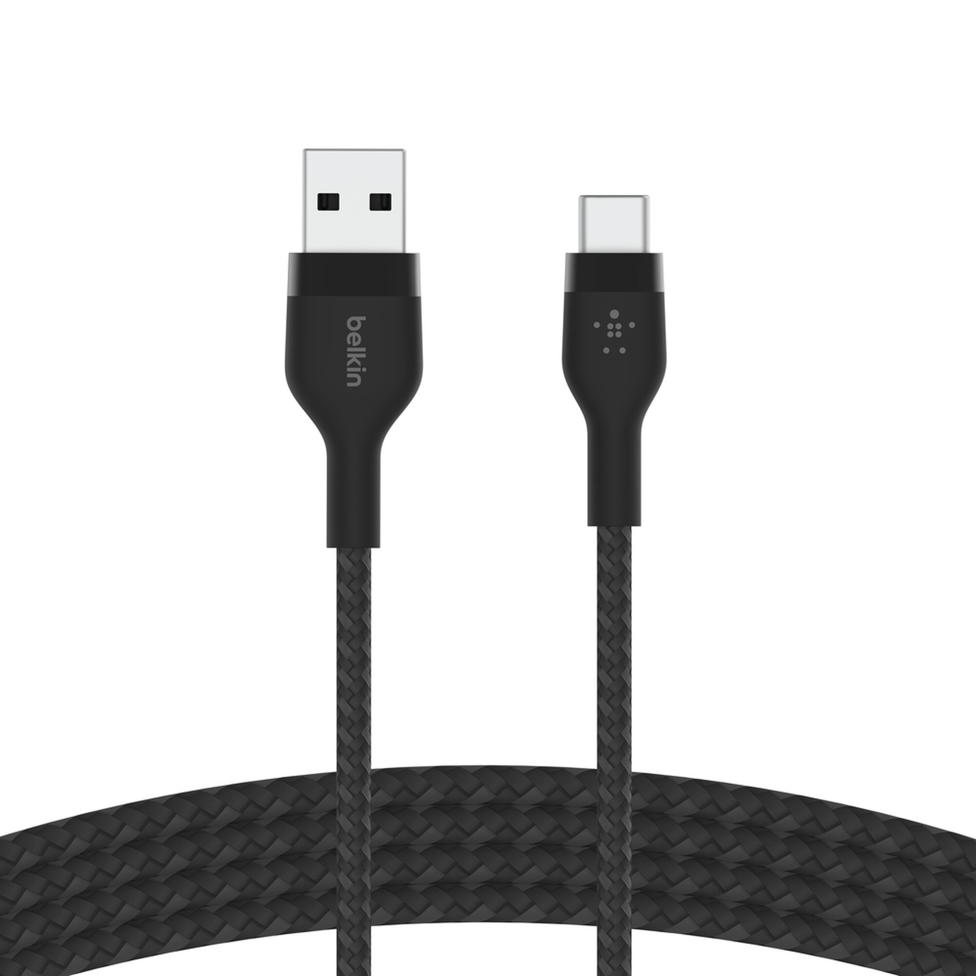 Кабель Belkin USB-A - Type-C силиконовый 3м Black (CAB008BT3MBK) фото 