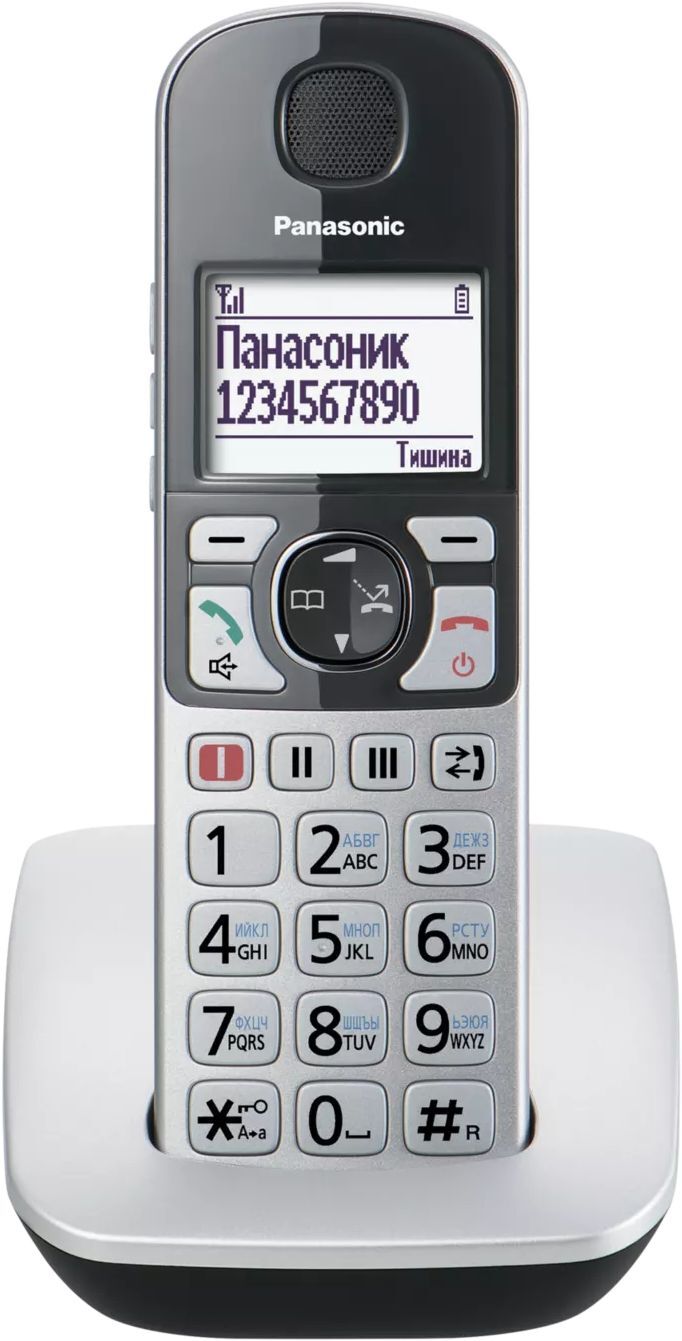 Радіотелефон DECT Panasonic KX-TGE510RUS Silverфото