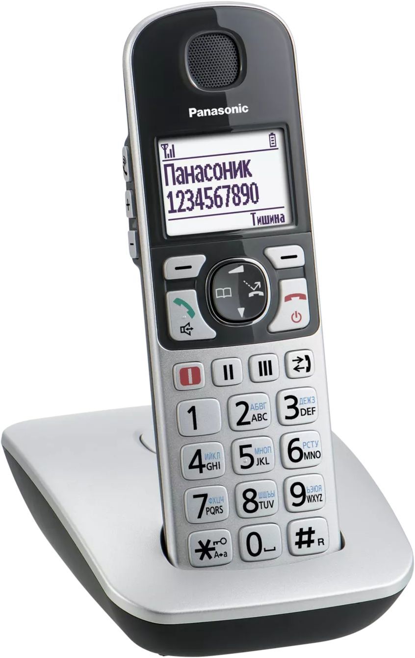 Радіотелефон DECT Panasonic KX-TGE510RUS Silverфото