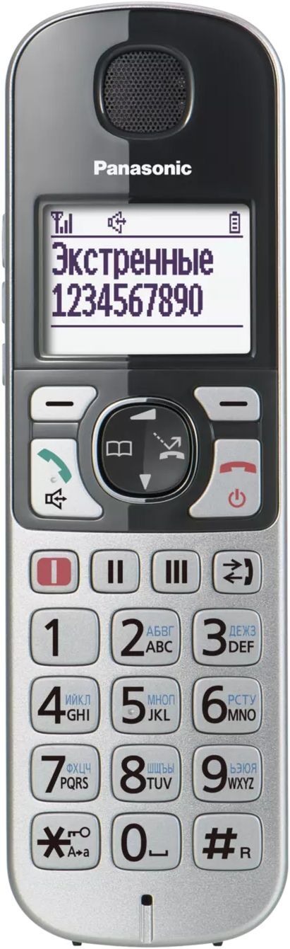Радіотелефон DECT Panasonic KX-TGE510RUS Silverфото5