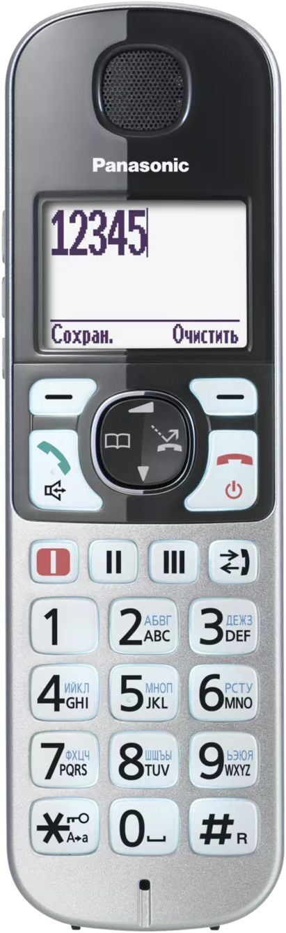 Радіотелефон DECT Panasonic KX-TGE510RUS Silverфото