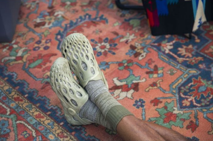 Сандали мужские Merrell Hydro Moc J003743 40 (7 US) черные/серые фото 