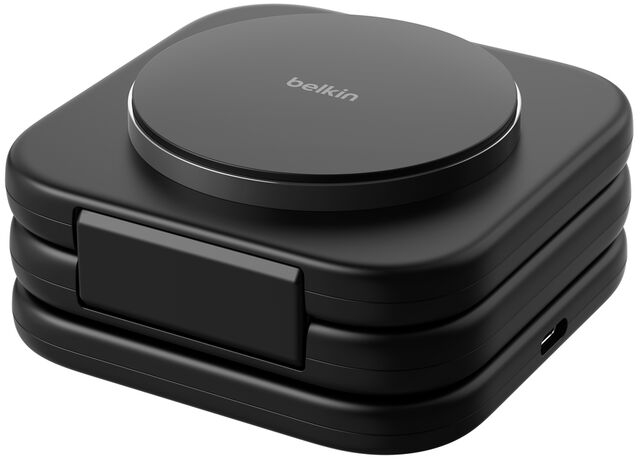 Беспроводное зарядное устройство Belkin 3in1 Travel Pad iPhone/Watch/AirPods, Black (WIZ024VFBK) фото