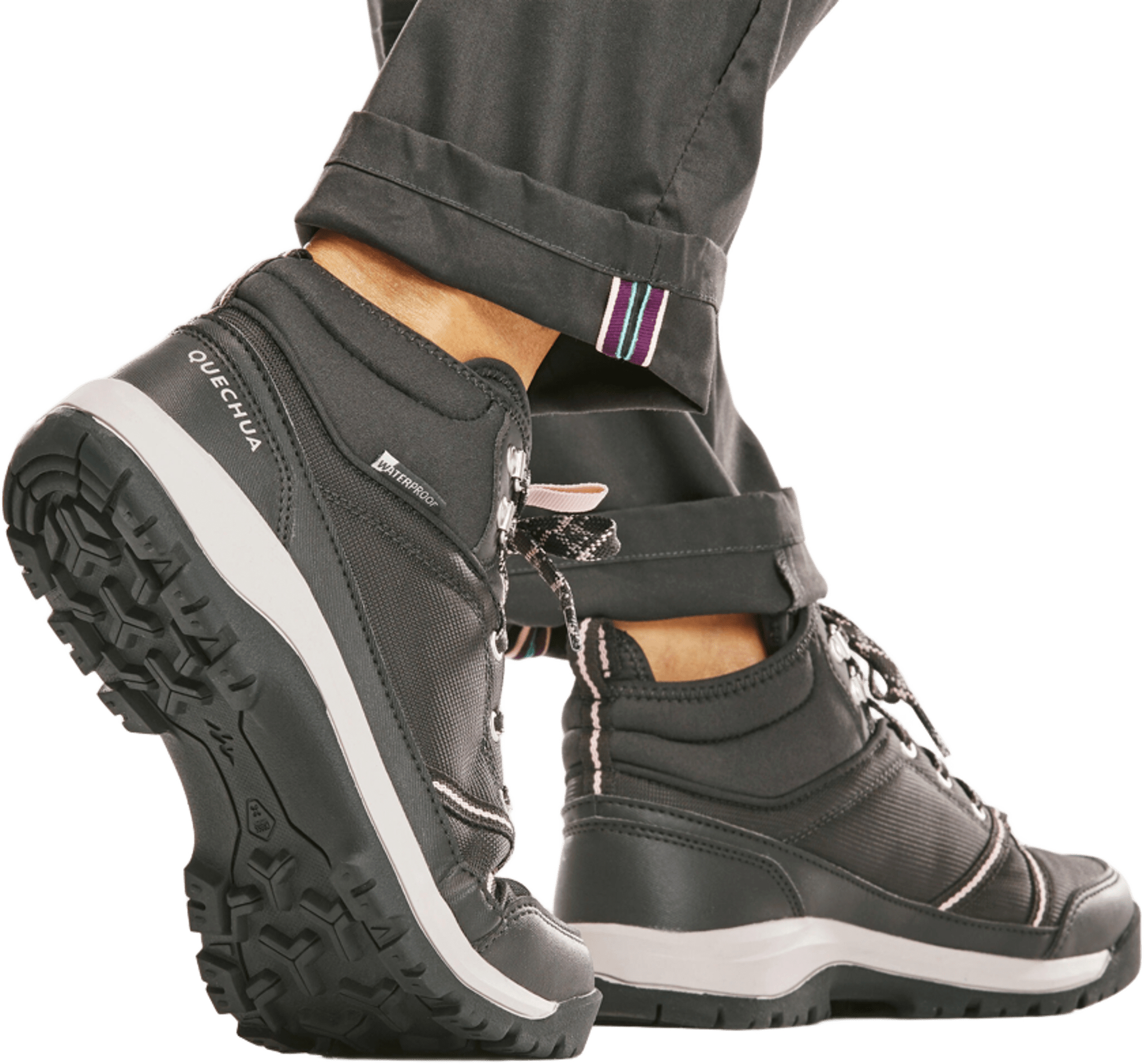 Ботинки женские Quechua NH150 8602931 39 черные фото 6