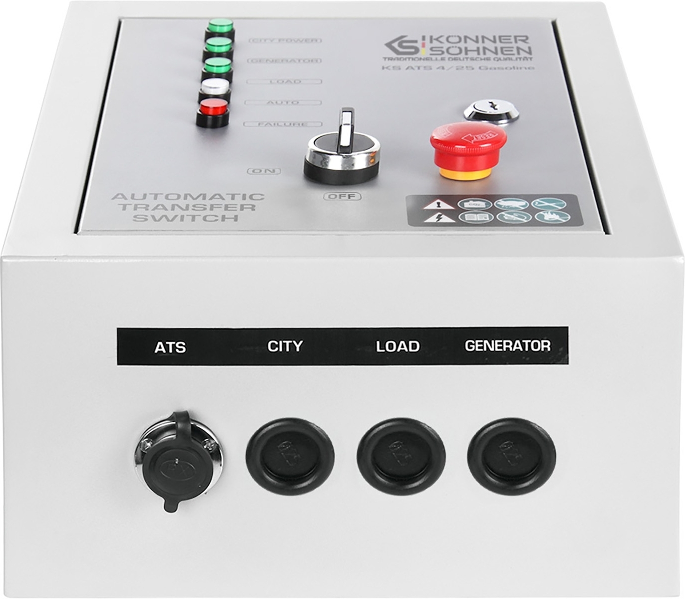 Блок АВР Konner&amp;Sohnen KS ATS 4/25 Gasoline, 230-400В, 5.75(11.5)кВт (KSATS4/25GASOLINE)фото