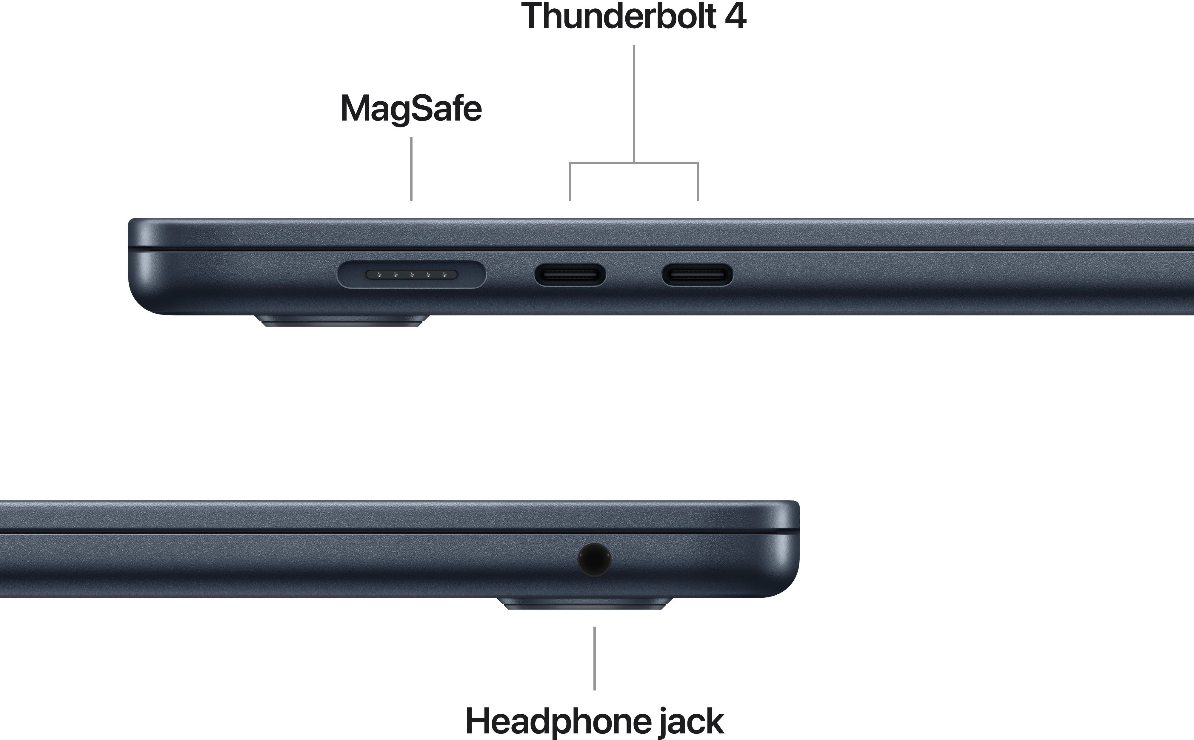 Ноутбук APPLE MacBook Air 15.3" M4 16/256GB 2025 (MW1L3UA/A) Midnight MW1L3 фото 
