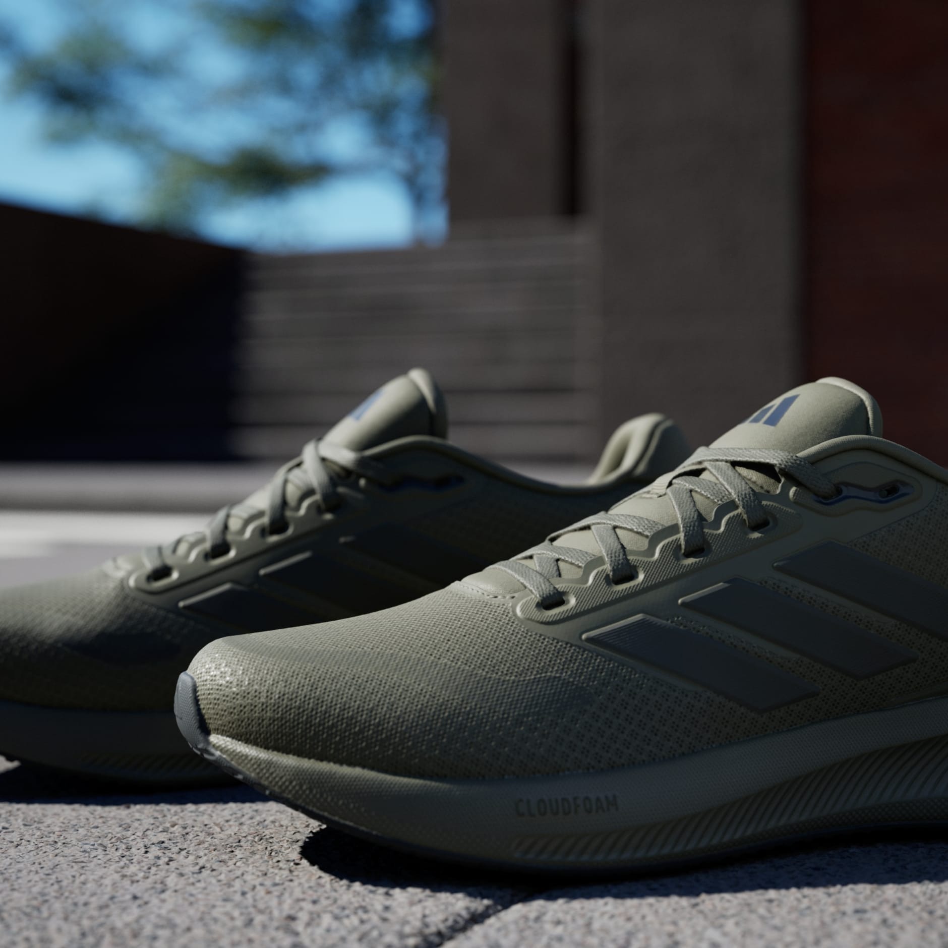Кроссовки мужские Adidas Runfalcon 5 IE0525 41 1/3 (7,5 UK) оливковые фото12
