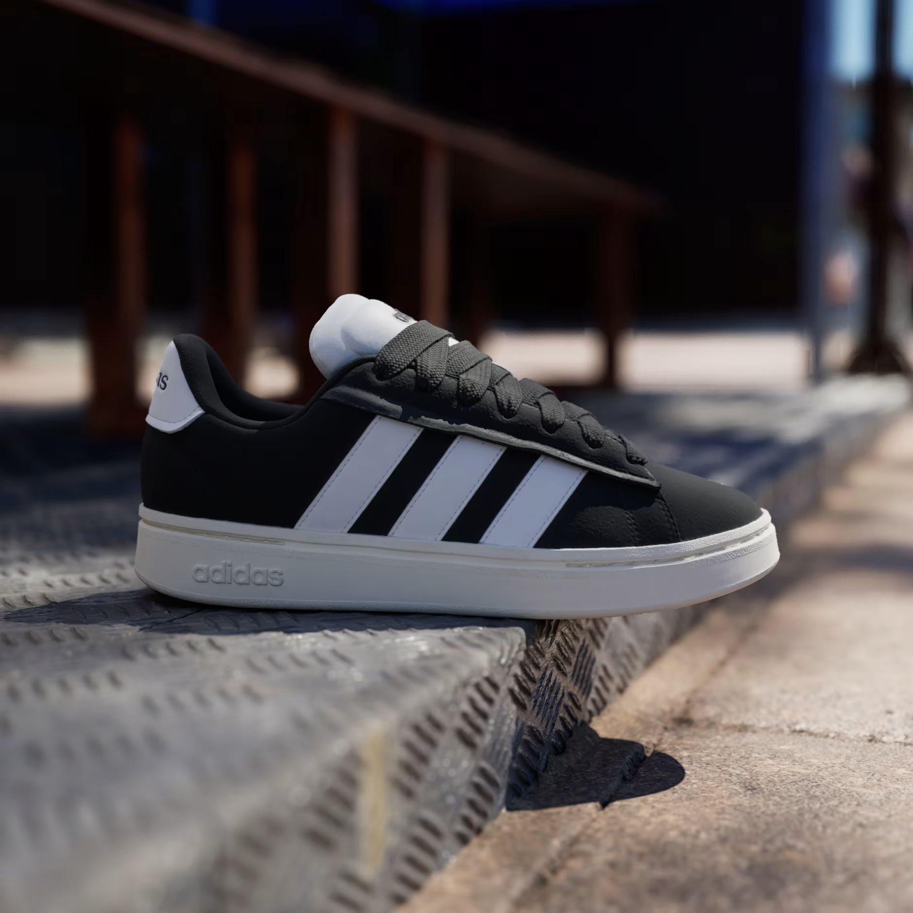 Кеды Adidas Grand Court Alpha 00s JH7235 42 (8 UK) черные фото 