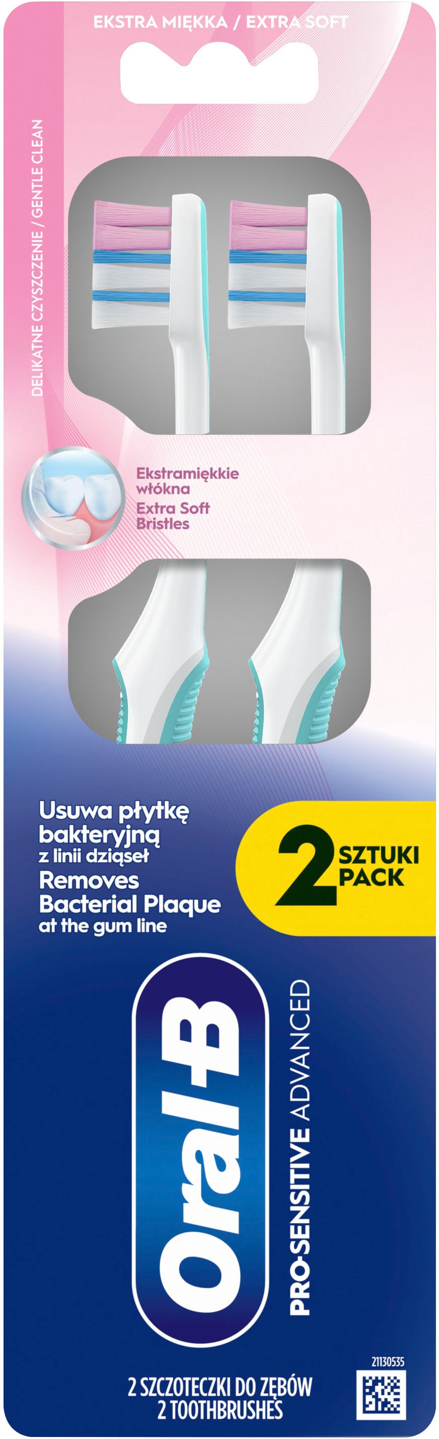 Зубная щетка ORAL-B Pro-Sensitive Advanced 20ES 2 CT фото 2