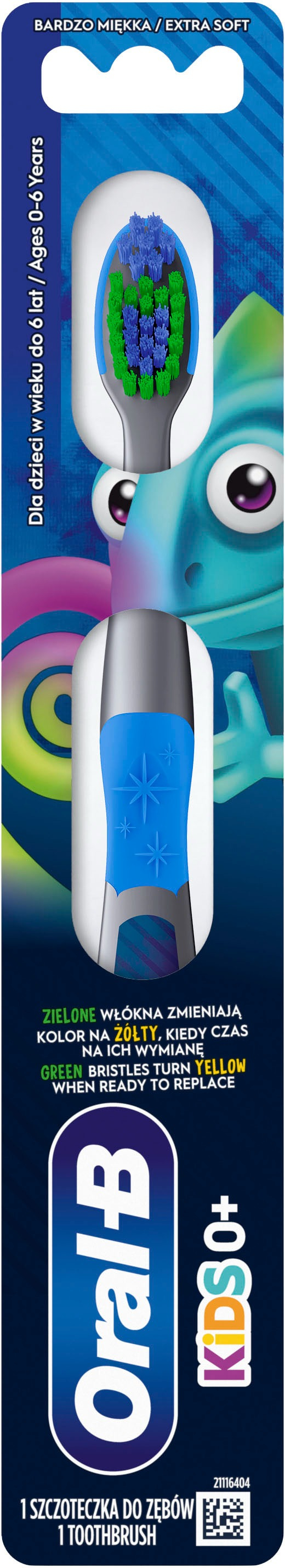 Зубная щетка ORAL-B Кидс детская (0+) экстра мягкая 1шт фото 2