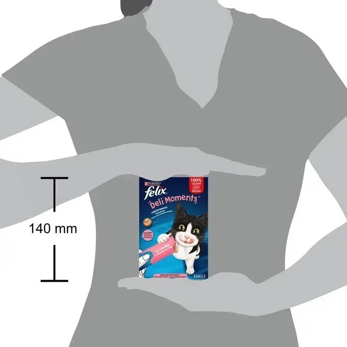 Ласощі для котів Felix Deli moments з лососем 4х10гфото