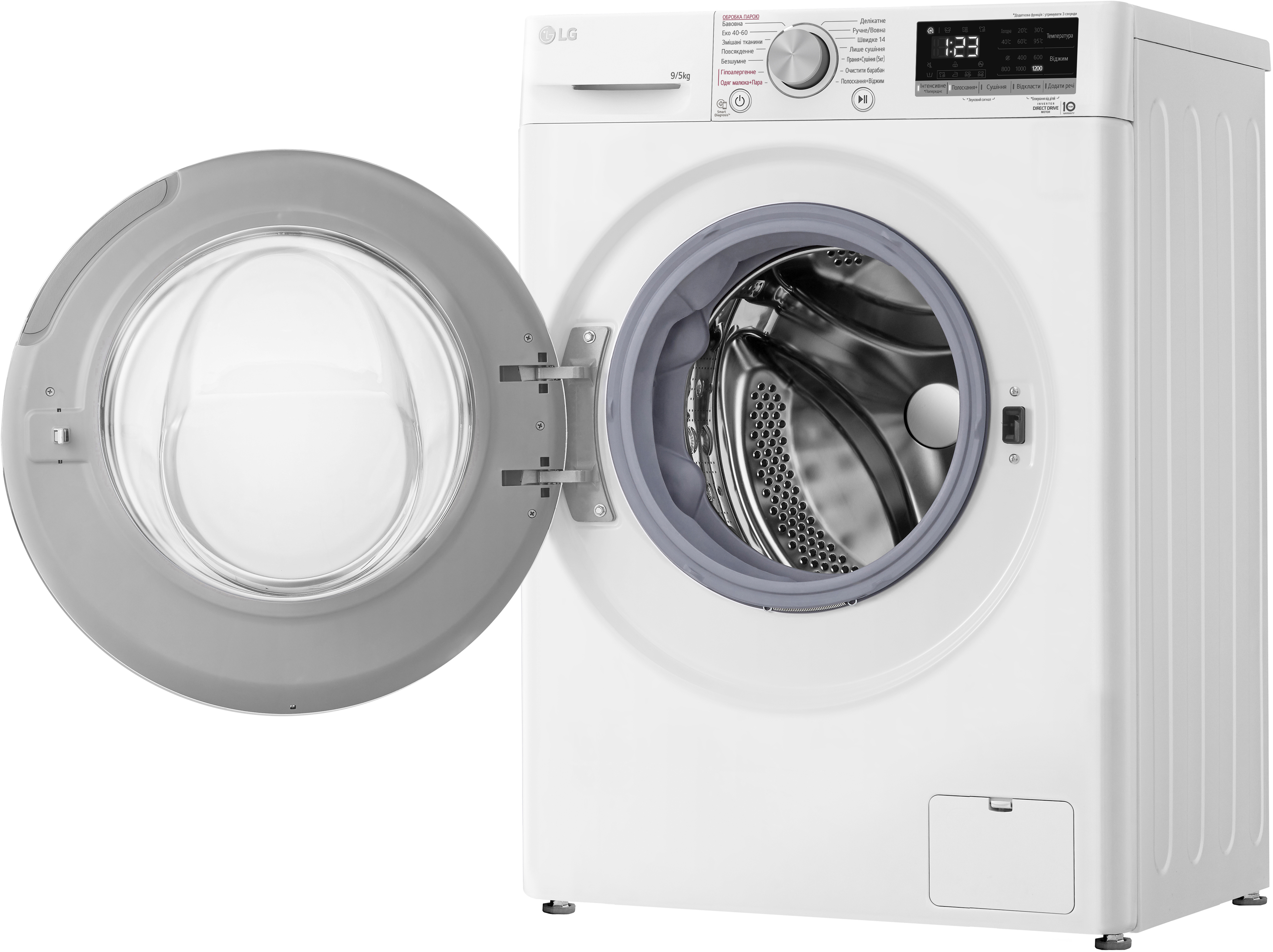 Стирально сушильная машина LG F2V3FG0W фото 6