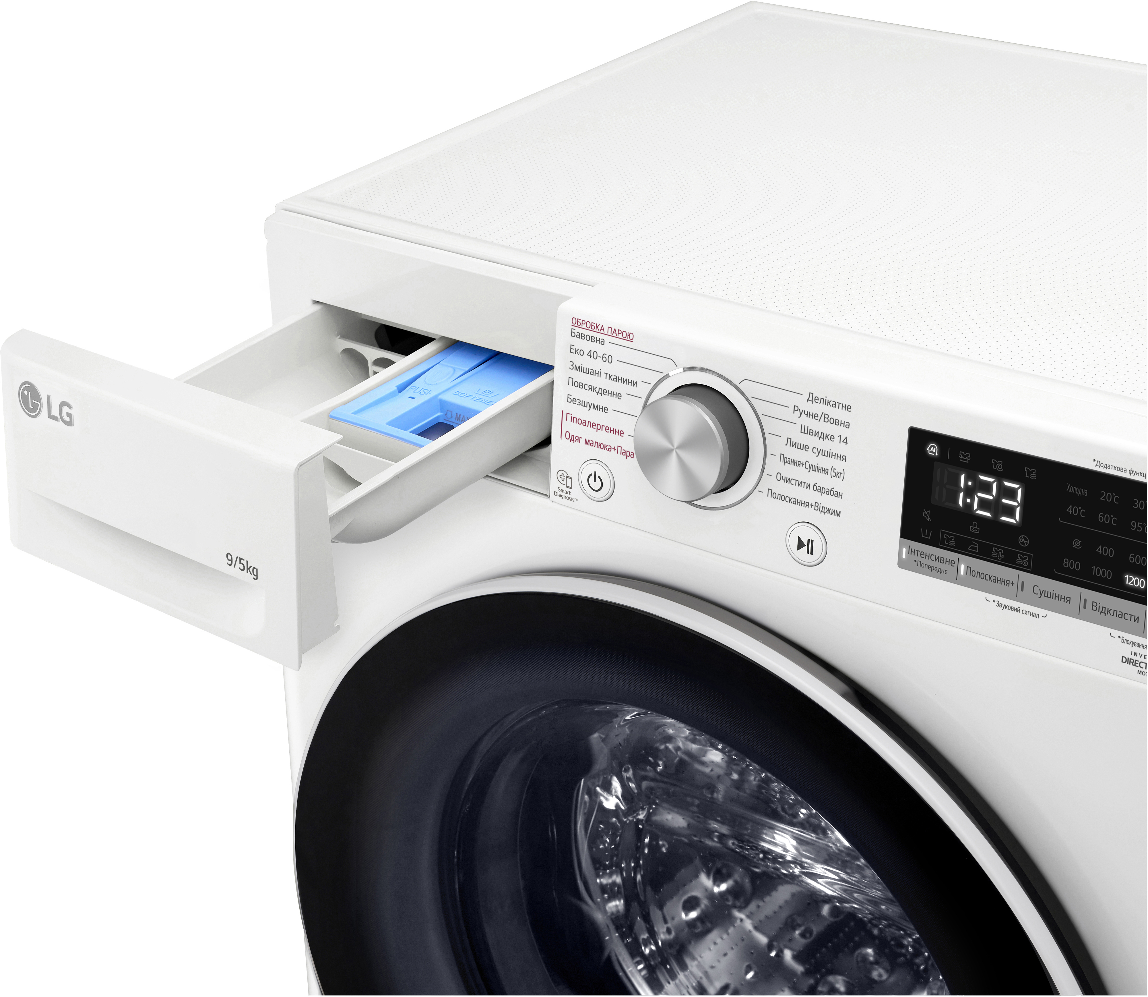Стирально сушильная машина LG F2V3FG0W фото 15