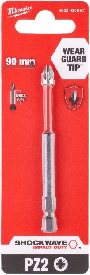 Бита Milwaukee Shockwave, PZ2х90мм (4932430867) фото 4