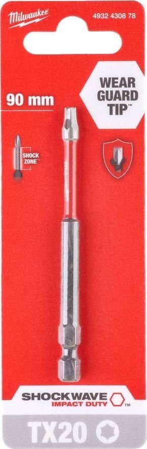 Біта Milwaukee Shockwave, Torx T20х90мм (4932430878)фото
