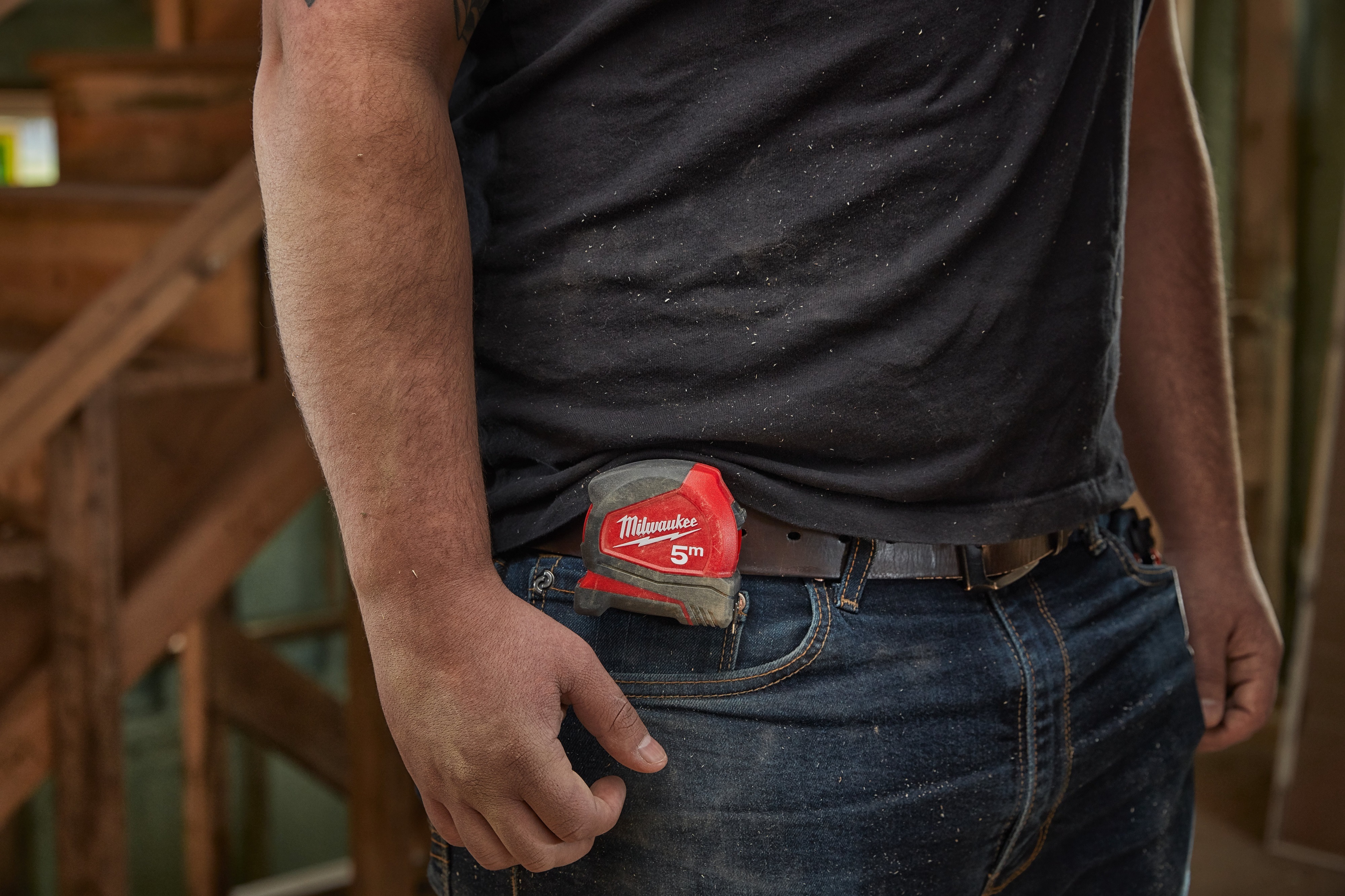 Рулетка Milwaukee Pro Compact, 5м, 19мм (4932459592) фото 6