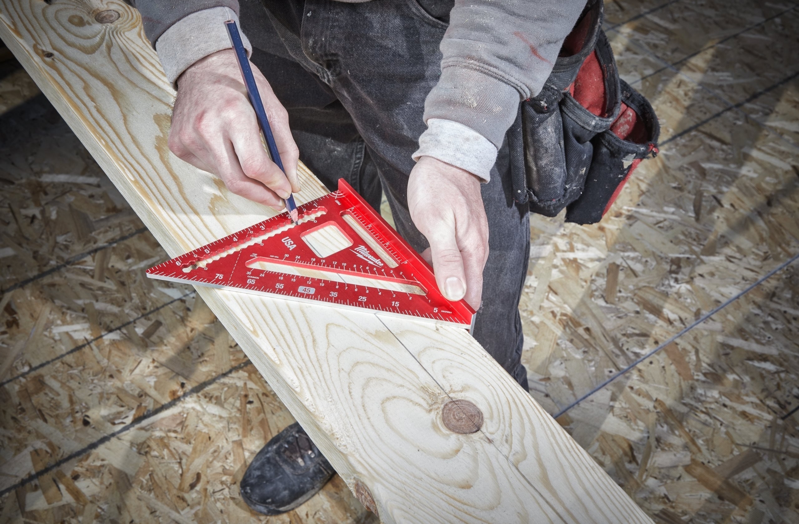 Кутник будівельний Milwaukee 180x180мм (4932472124)фото