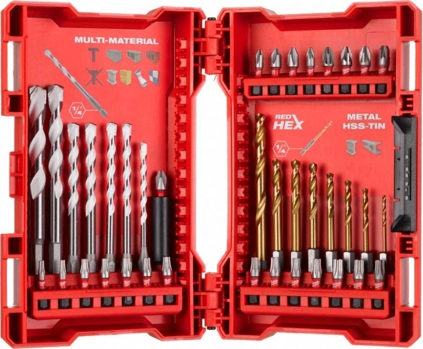 Набір біт і свердел Milwaukee, 39шт (4932479854)фото