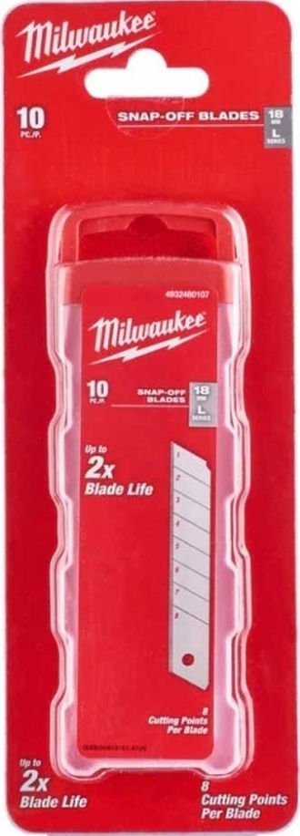 Лезо сегментоване Milwaukee, 18мм, 10шт (4932480107)фото2