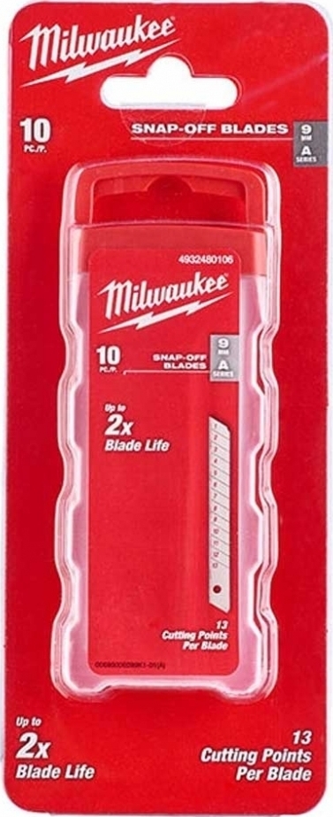 Лезвие сегментированное Milwaukee, 9мм, 10шт (4932480106) фото 4