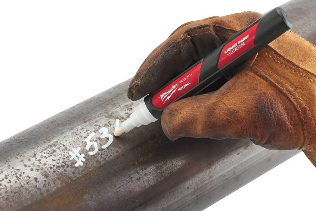 Маркер Milwaukee InkZAll LP, водостійкий, ультрафіолетовий, білий (48223711)фото4