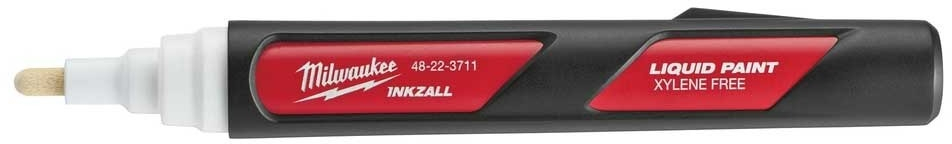Маркер Milwaukee InkZAll LP, водостійкий, ультрафіолетовий, білий (48223711)фото2