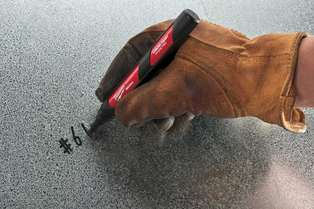 Маркер Milwaukee InkZAll LP, водостойкий, ультрафиолетовый, черный (48223731) фото 