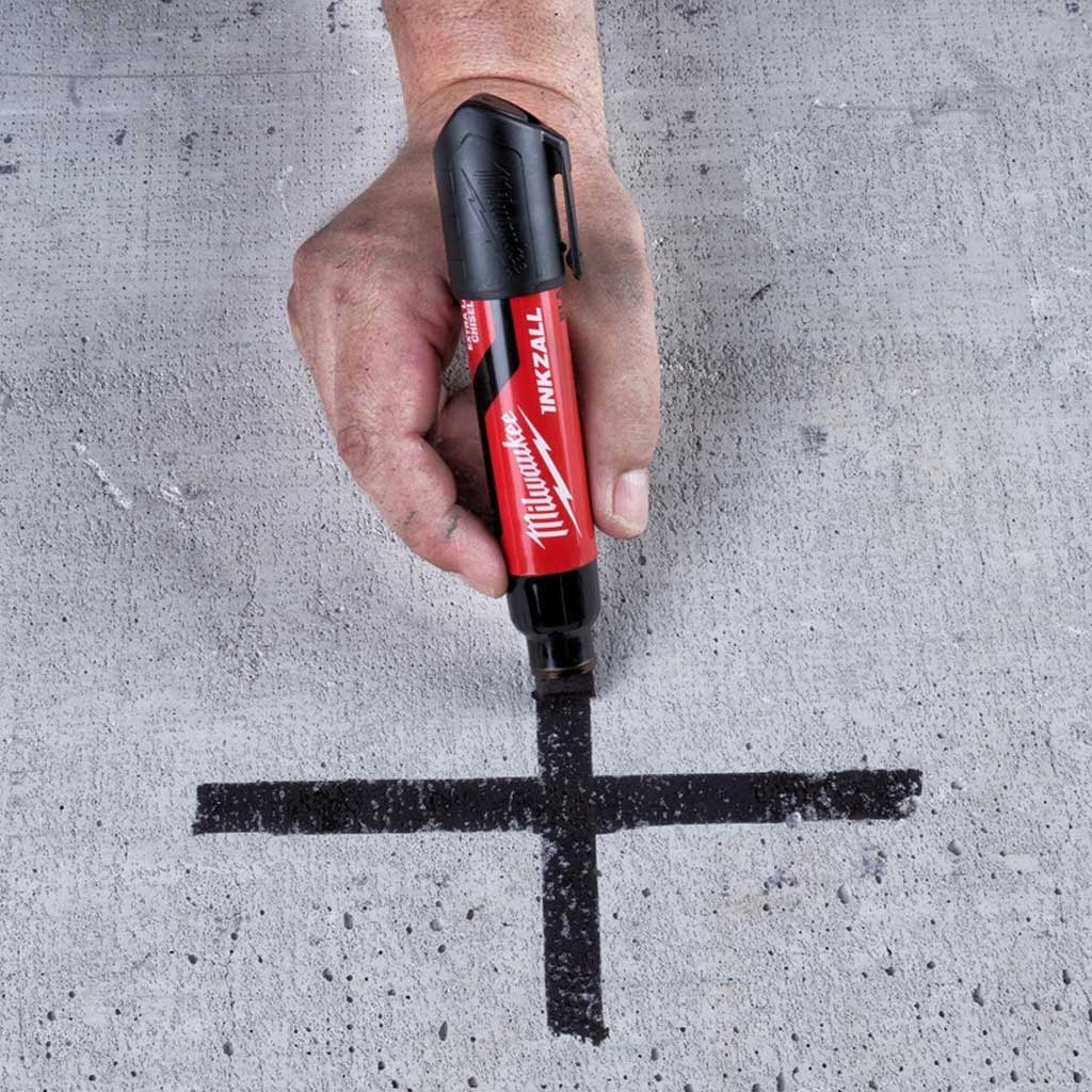 Маркер Milwaukee InkZAll XL, водостойкий, черный (4932471559) фото 4