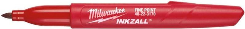 Маркер Milwaukee InkZAll, водостойкий, красный (48223170) фото 
