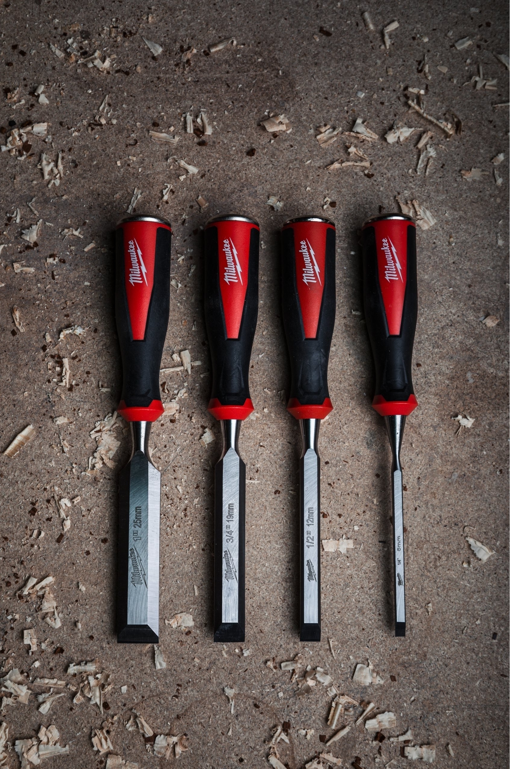 Набор стамесок Milwaukee, 6-13-19-25мм, 4шт (4932479897) фото 