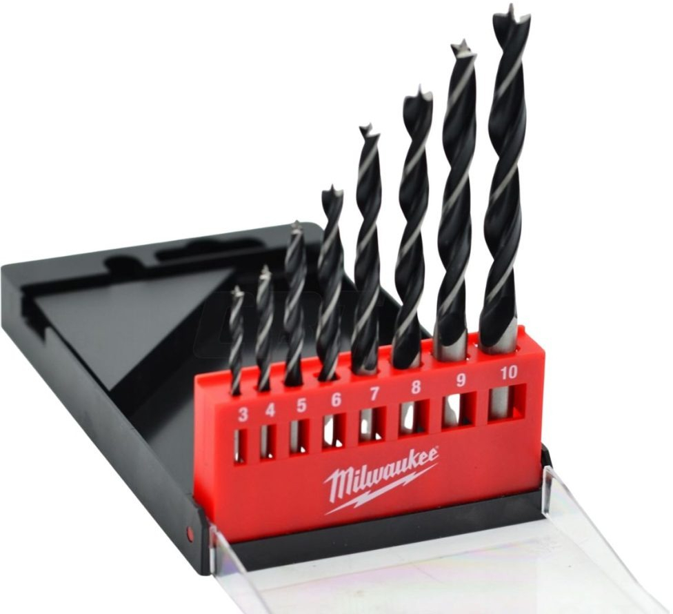 Набор сверл по дереву Milwaukee, 4-10мм, 8шт (4932352466) фото 3