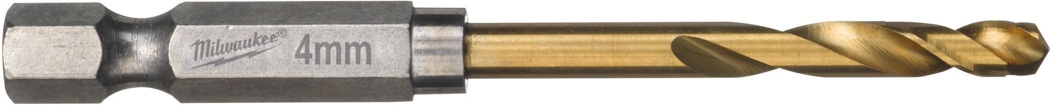 Набір свердел по металу Milwaukee RedHEX HSS-G TiN, 4х26х71.5мм, 2шт (48894708)фото