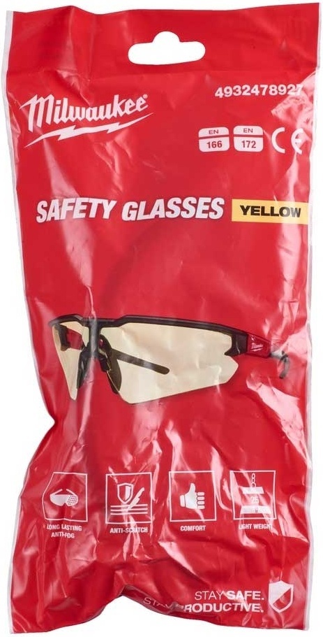 Очки защитные Milwaukee, противооскольчатые (4932478927) фото