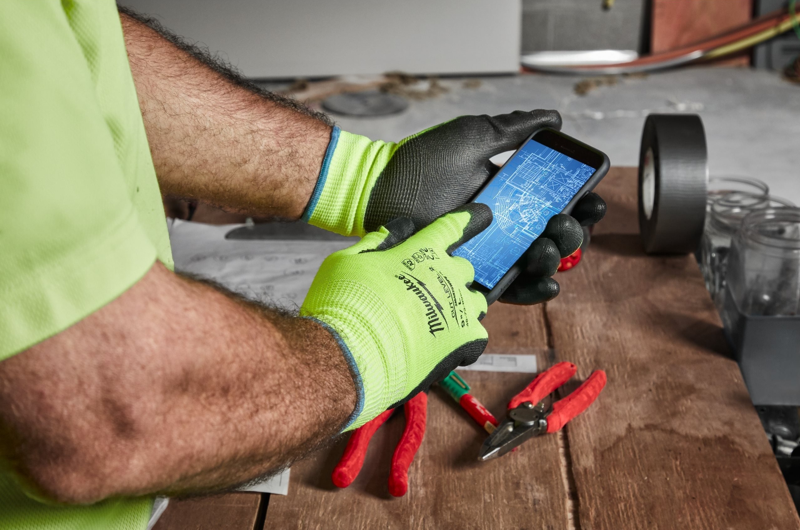 Перчатки рабочие Milwaukee, р.10, зелено черные (4932479924) фото 3