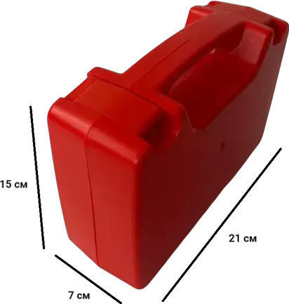 Органайзер Poputchik пластиковий з застібками 21х16х7см червоний (52-147-IS)фото
