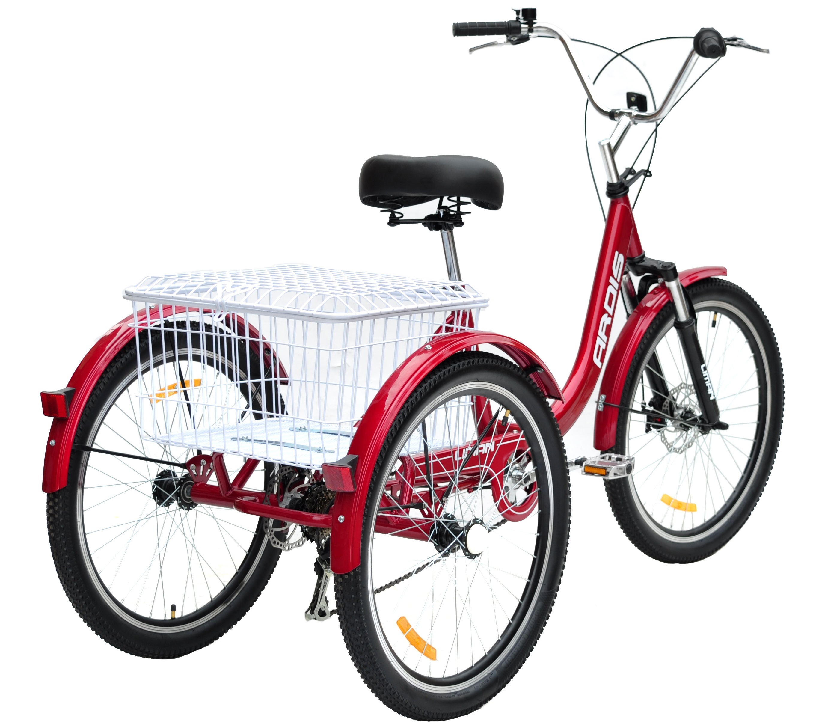 Велосипед Ardis 24 CТВ СТ Liman 3-х колісний червоний (4011-2)фото2