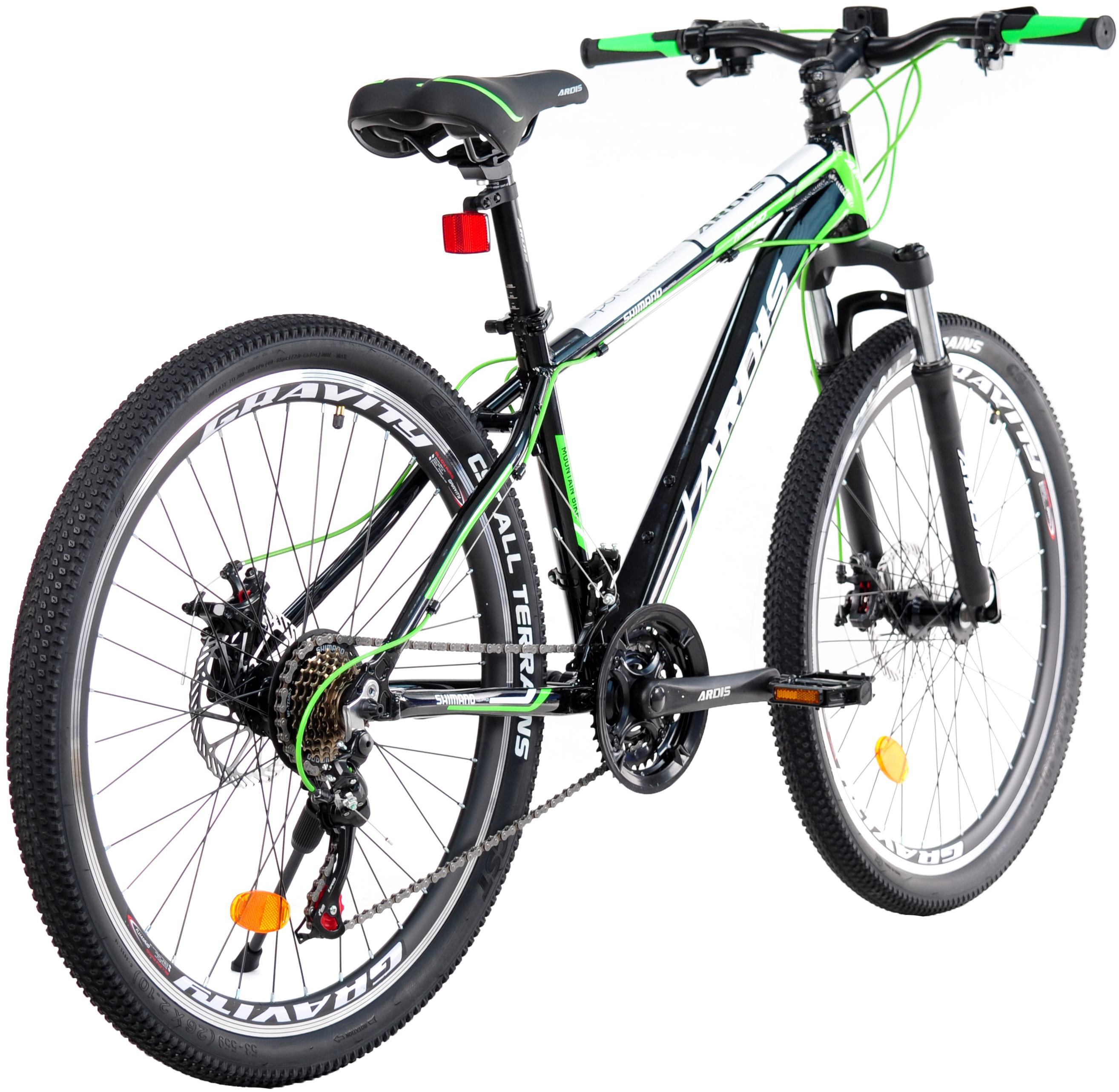 Велосипед Ardis 26 МТВ AL М20D чорно-зелений (0178-130-2)фото
