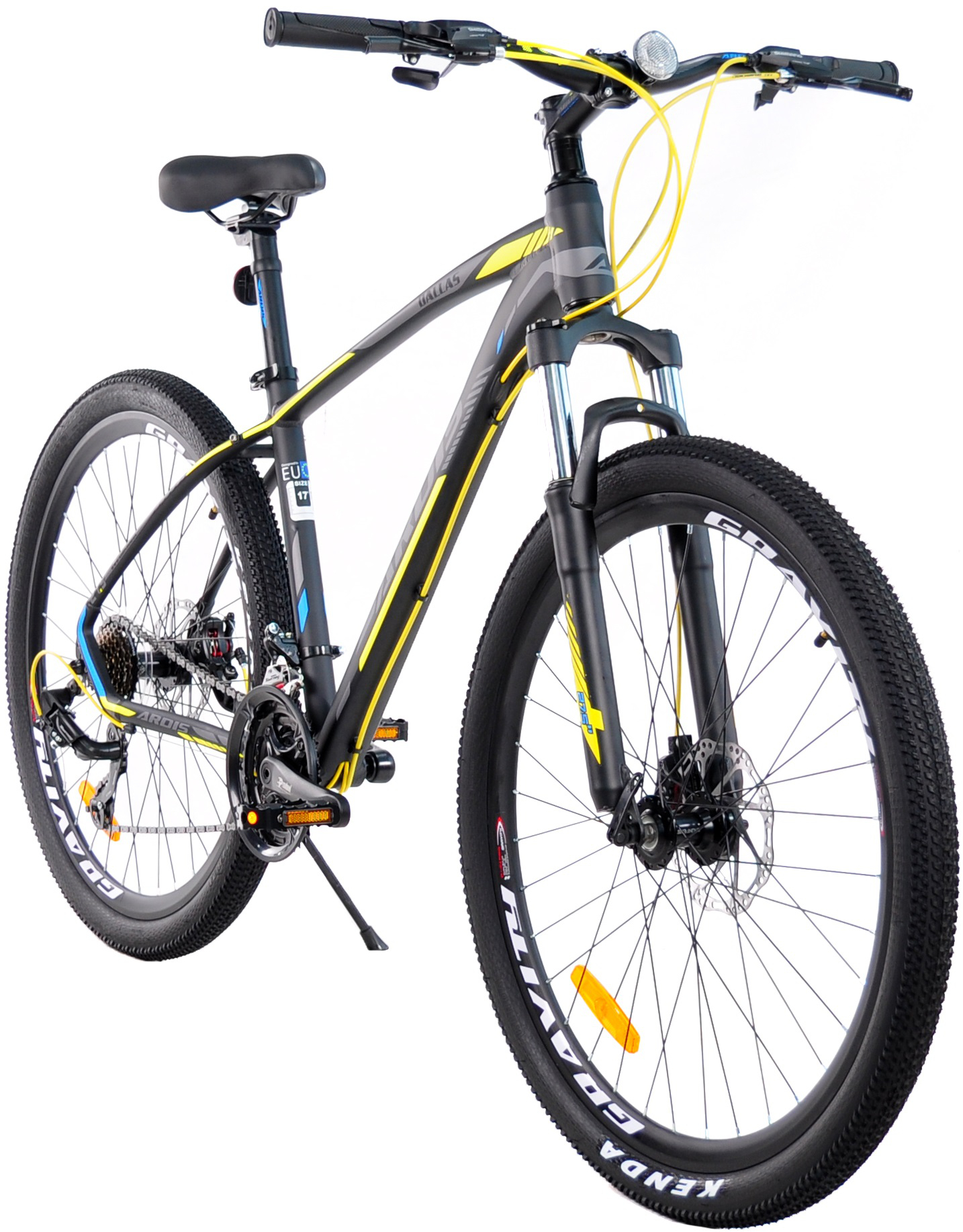 Велосипед Ardis 27,5 МТВ AL Dallas чорно-жовтий (0288-17-Ж)фото2