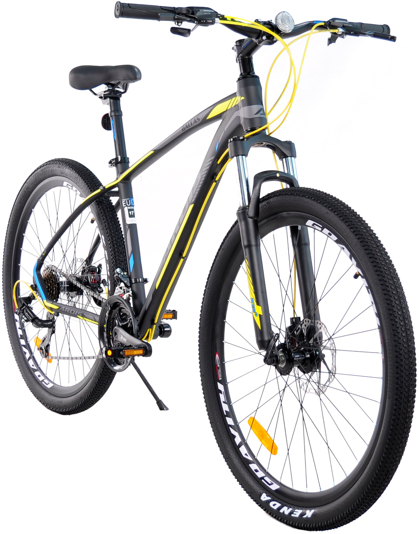 Велосипед Ardis 27,5 МТВ AL Dallas чорно-жовтий (0288-19-Ж)фото2
