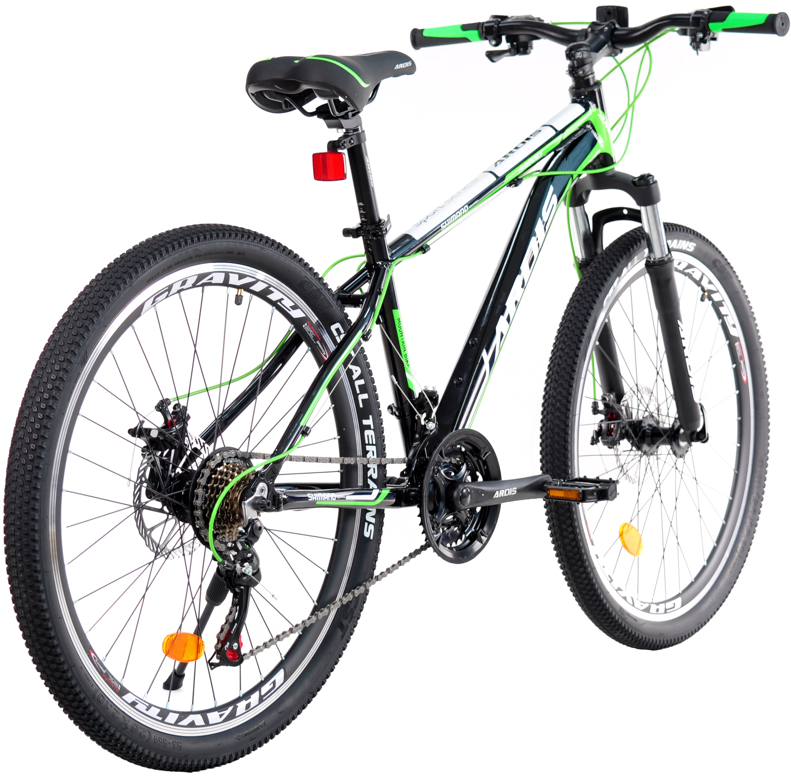 Велосипед Ardis 26 МТВ AL М20D чорно-зелений (0178-150-2)фото