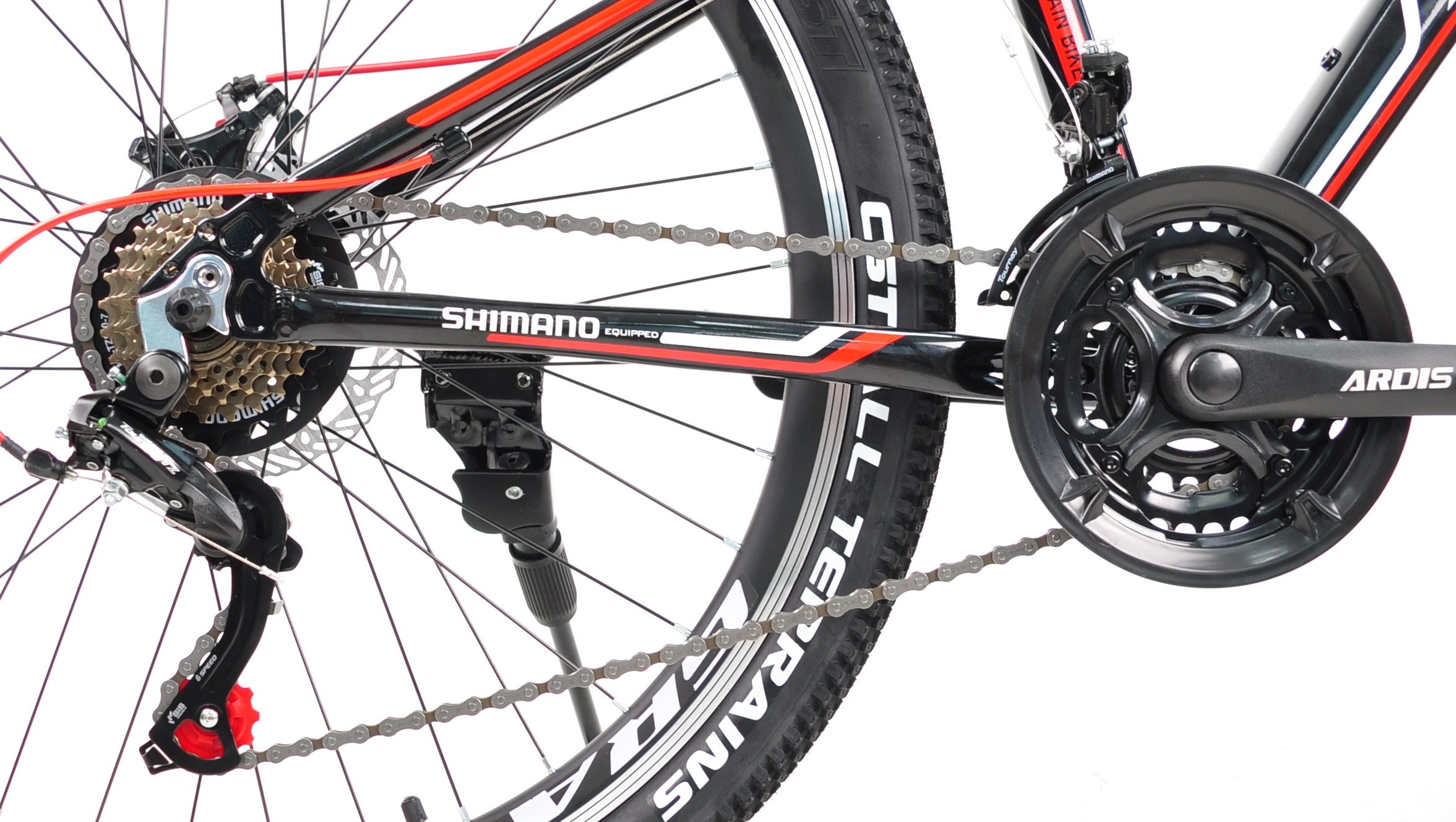 Велосипед Ardis 26 МТВ AL М20D черно-красный (0178-130-1) фото 