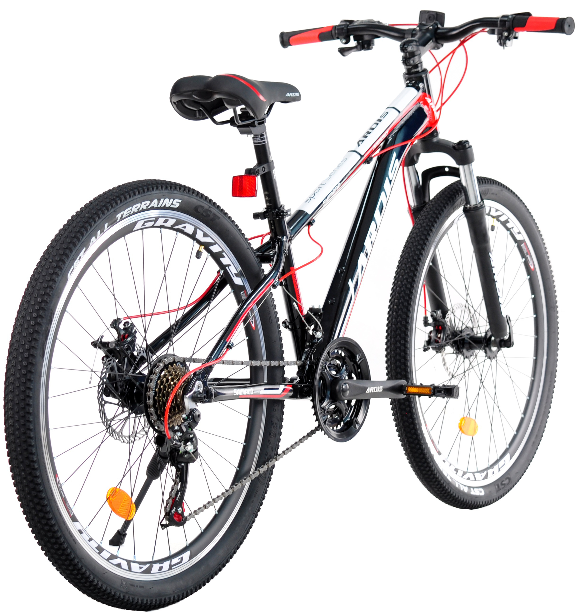 Велосипед Ardis 26 МТВ AL М20D черно-красный (0178-130-1) фото 