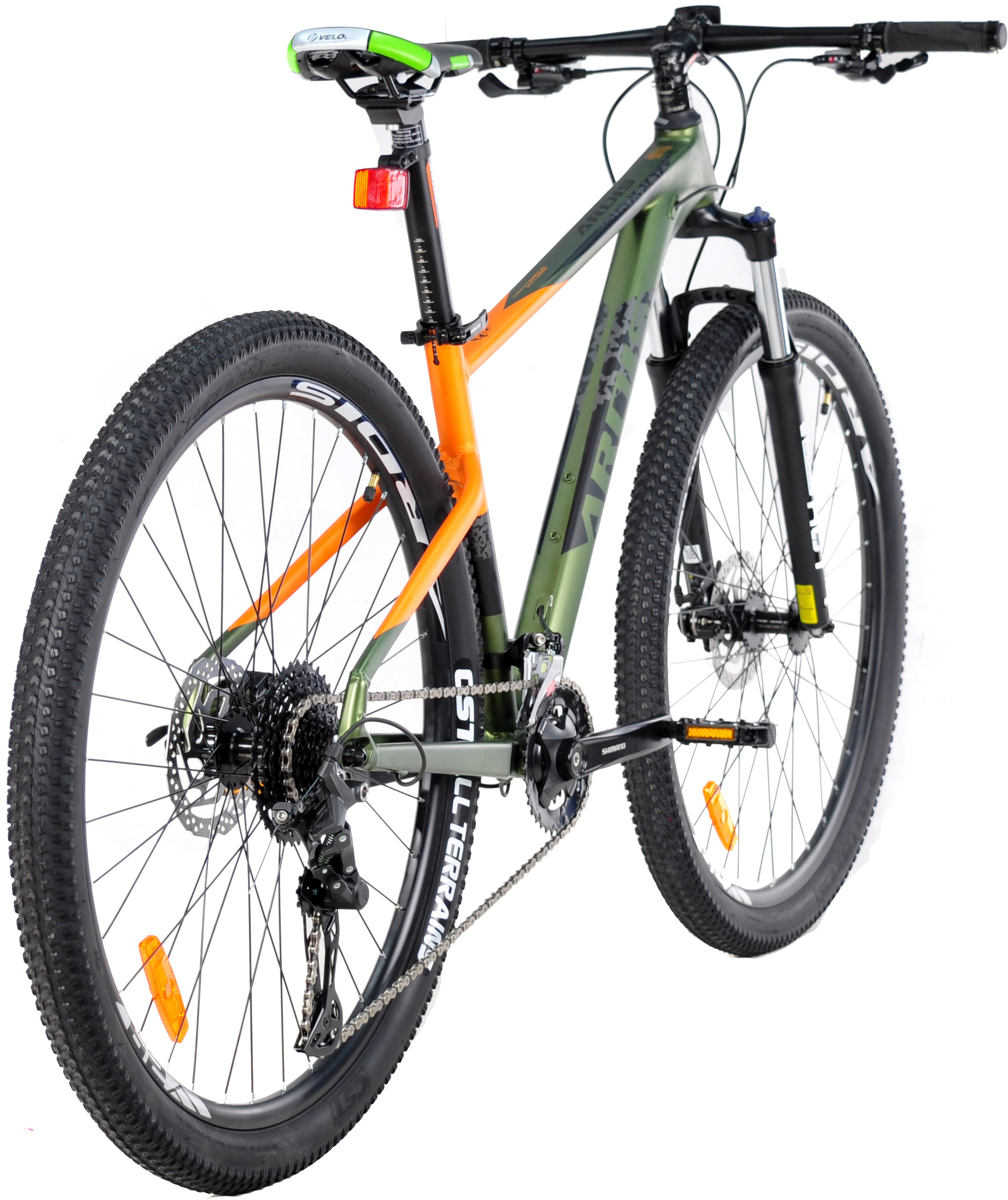 Велосипед Ardis 29 МТВ AL Ultra 17" зелено-оранжевый (0290-170-2) фото 3