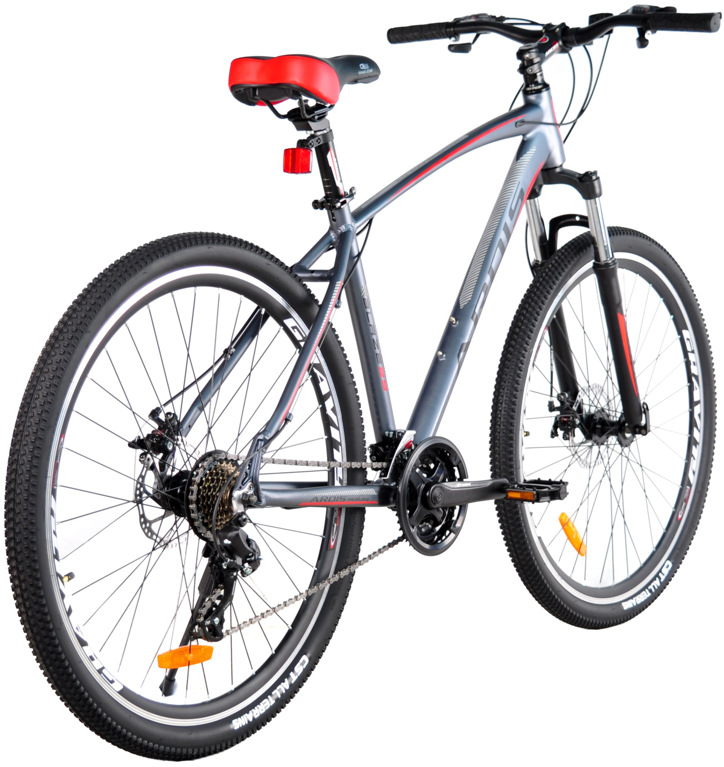 Велосипед Ardis 29 МТВ AL Biaze 21" серо-красный, 21 скорость (02642-210-3) фото