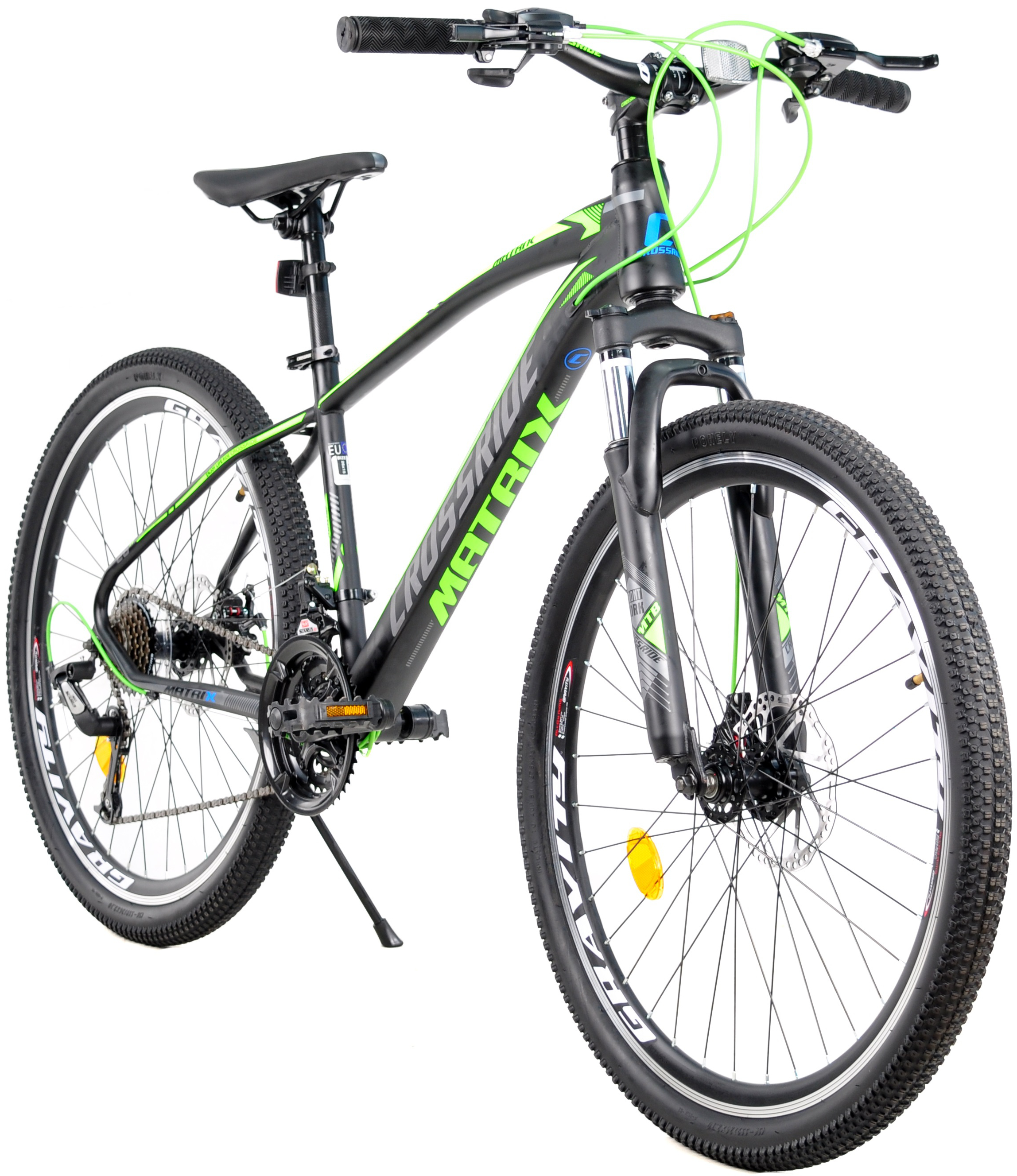 Велосипед Crossride 26 MTB Matrix черно-зеленый (02751-150-1) фото 2