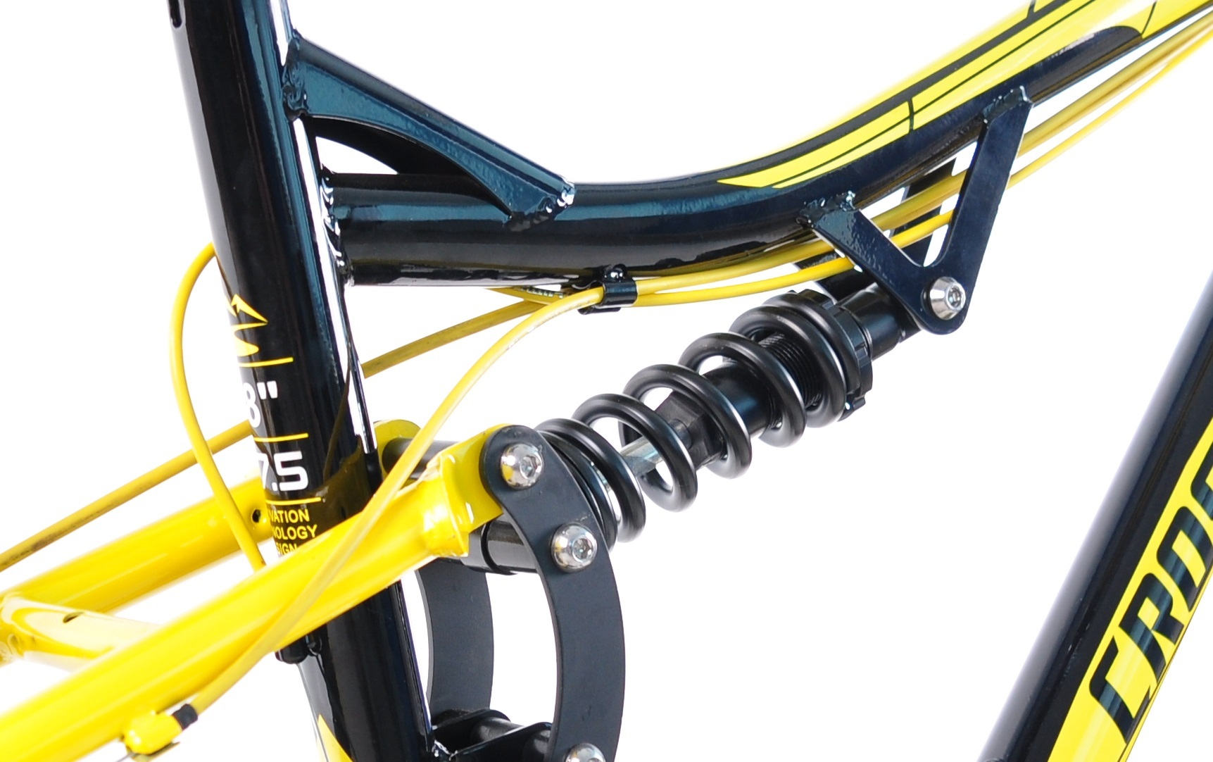 Велосипед Crossride 27,5 AMT ST Everest 18" желтый (0287-180-1) фото 4